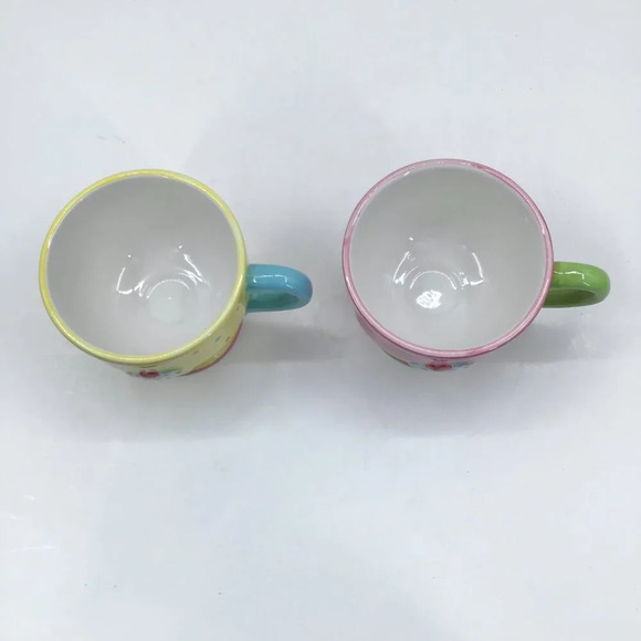 2 Fun Cupcake Collection by Joy Pedestal Mugs Pastel Cups Birthday Party Gifts - Picture 10 of 11